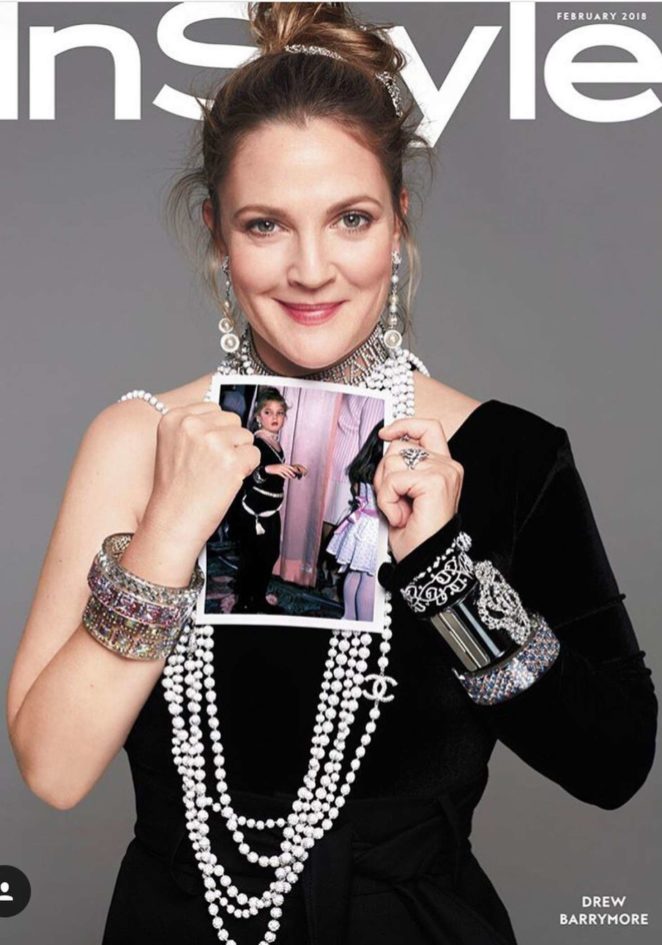 Drew Barrymore for InStyle Magazine (February 2018)